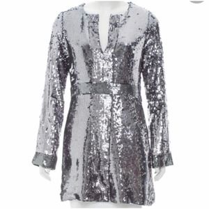 Silver Sequin Dress